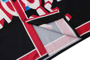 Casual verano hombres botón abajo camisa de manga corta pantalones cortos 2 piezas conjuntos de playa impreso negro ropa traje - Product Image 6