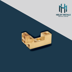 Bloque de Precisión de Latón Mecanizado VMC, Componente CNC en Forma de L de Alta Precisión para Control de Fluidos, Sistemas Neumáticos y Eléctricos - Product Image 5