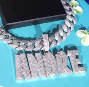 Pendentif Hip Hop Plaqué Or Personnalisé en Argent Sterling avec Moissanite VVS, Pendentif Lettre Nom, Design Personnalisé, Testé - Product Image 3