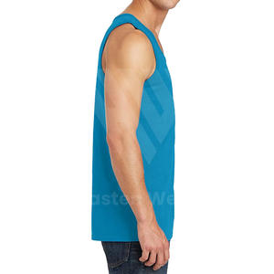 Camiseta sin Mangas de Alta Calidad para Hombre, 100% Algodón, Transpirable, Moderna para Verano, con Logotipo Personalizable, Tejida - Product Image 3