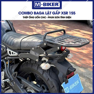 กระเป๋าท้ายรถมอเตอร์ไซค์ M-Biker XSR 155 แบบพับได้ ทำจากคาร์บอนไฟเบอร์และอะลูมิเนียม พร้อมแร็คสัมภาระ COMBO BAGA LT GP XSR 155 สำหรับดัดแปลง/อัพเกรด - Product Image 5