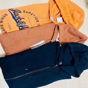 Sudaderas con capucha a juego recortadas para niños pequeños, ropa de calle para hombres y mujeres, sudaderas universitarias de moda, lote de ropa de marca excedente - Product Image 2