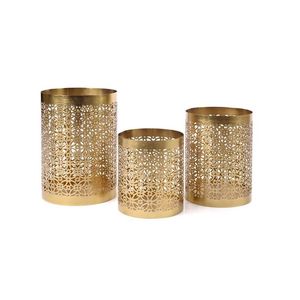 Bougie votive accrocheuse dans la conception de découpe avec finition dorée pour l'article décoratif de dessus de table d'hôtel et de restaurants à la maison - Product Image 4