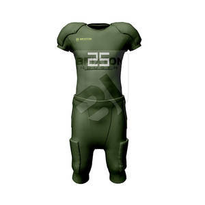 Venta caliente de los hombres de alta calidad de fútbol americano uniforme transpirable de manga corta conjuntos de ropa deportiva - Product Image 1