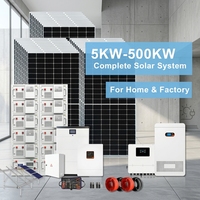 Batterie LiFePO4, onduleur à onde sinusoïdale pure, contrôleur MPPT, longue durée de vie, fonctionnement 24 heures sur 24, système solaire domestique 20 kW, monocristallin