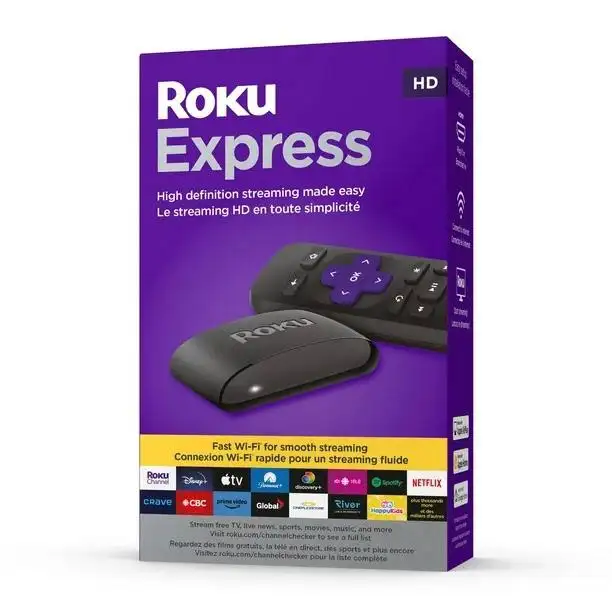 Roku Express Gemakkelijk Hoge Streaming Mediaspeler 4K Met Google Assistent En Stem Afstandsbediening Met Tv-Bediening