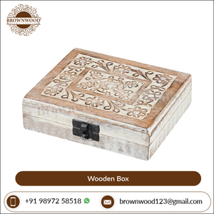 Meilleure vente de boîte en bois sculptée à la main avec un design unique d'excellente fabrication directe d'usine à un prix raisonnable pour l'acheteur en gros - Product Image 2