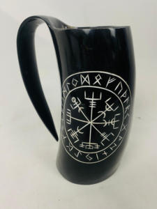 Cuerno Vikingo para Beber, Natural, Seguro para Alimentos, Pulido, Técnica Cruda, Soporte Animal, Sin Fugas, Religioso, Ecológico - Product Image 5