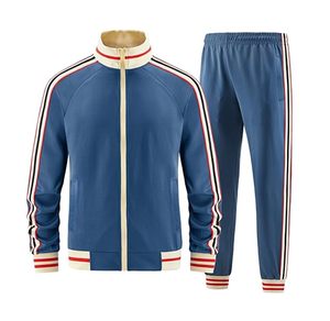 Ensembles de survêtements pour hommes, manches longues, fermeture éclair intégrale, sweat-shirt actif, vestes et pantalons, tenues en 2 pièces - Product Image 5