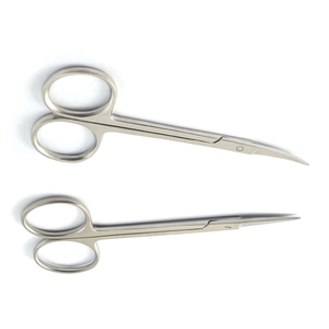 Ciseaux de chirurgie à l'iris Ciseaux droits incurvés et à dissection manuelle en acier inoxydable pour gomme Ciseaux à gomme personnalisés avec logo - Product Image 2