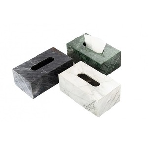 Servilletero de mármol de la mejor calidad, contenedor de mármol verde Natural/Blanco/Negro, caja de papel de seda para restaurante de Hotel en casa - Product Image 1