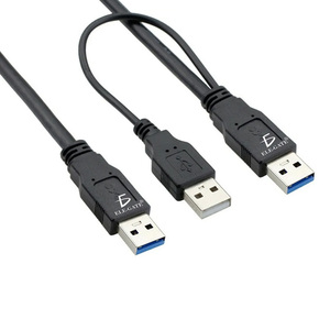 USB 2.0 Micro-USB <b>Cable</b> 42cm Long Male to Male Plastic with PVC Jacket for Computer 6A/5A Fast <b>Charging</b> Flat Type - Product Image 1