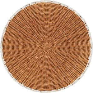 Woven <b>placemat</b> round wicker charger plate artisan handmade <b>table</b> mat eco friendly stylish boho <b>dining</b> for home restaurant event - Product Image 5