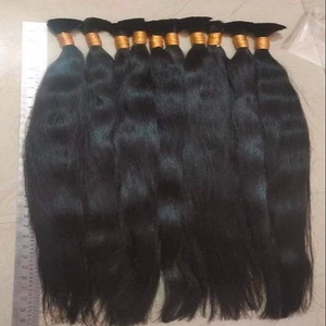 Unprocessed Virgin Cuticle Intact Hair Bundle Vendors Bulk Double Drawn Weft Raw Indian Temple Human Hair Extensions - Product Image 6