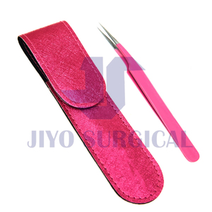 Pince à cils rose | Outil applicateur d'extension de cils de précision en acier inoxydable - Product Image 6