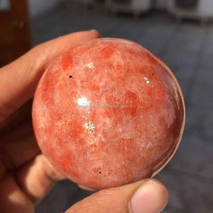 Kinggems Wholesale Natural High Quality Feng Shui Sunstone Gemstone <b>Spheres</b> Top Polished <b>Crystal</b> Ball for Love for Home Decor - Product Image 2