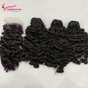 Vente en gros d'extensions de cheveux humains vierges bouclés birmans bruts paquets de cheveux bouclés birmans à la vapeur cheveux bouclés vietnamiens et birmans - Product Image 6
