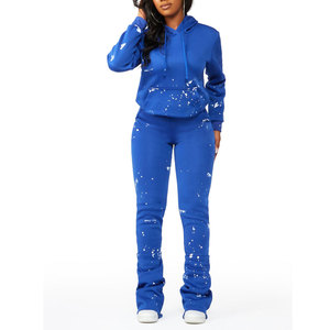 Venta al por mayor ropa deportiva unisex 100% sudaderas con capucha de lana de algodón de secado rápido pantalones de chándal conjuntos OEM al por mayor ecológico - Product Image 1