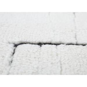 Zuri Ivory Hand Knotted Wool Rug AKWT-1116 10mm Thick Tabriz Style Rectangular Abstract Pattern for Home Living Room <b>Hallway</b> Use - Product Image 3