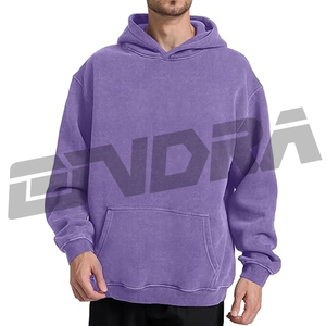 Sweat à capuche violet pour homme, coupe ample et décontractée, tissu doux et respirant, style streetwear, style urbain décontracté quotidien, pièce essentielle - Product Image 3