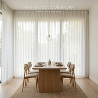 Rideaux occultants semi-transparents en jacquard double couche de luxe personnalisés, 100% polyester, pour salon, hôtel