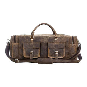 Sac de voyage en cuir vintage, taille cabine, unisexe, dernier modèle 2023, en vente - Product Image 1