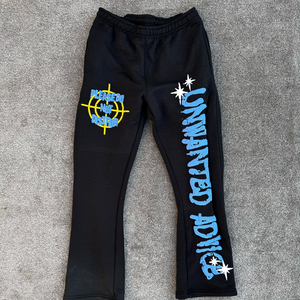 Pull-over du fabricant avec logo brodé sur mesure Ensemble pantalon de survêtement et sweat à capuche en coton épais Hoddie avec impression bouffante - Product Image 4