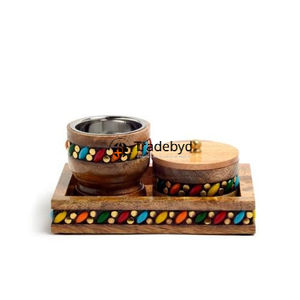 Elegante soporte de incienso de madera natural para Bakhoor tradicional y rituales aromáticos para el hogar Acabado Premium de Tradebyd - Product Image 6