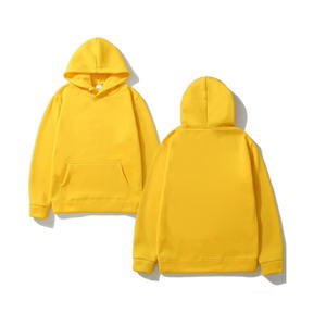 Sweat à capuche d'hiver en coton épais unisexe avec impression bouffante logo surdimensionné grande taille pour hommes éponge française pierre acide unie unie - Product Image 2