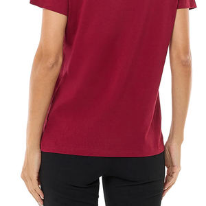 เสื้อยืดคอกลมสำหรับผู้หญิงเสื้อยืดลำลองเป็นมิตรต่อสิ่งแวดล้อมพิมพ์โลโก้ได้ตามต้องการฤดูร้อน - Product Image 6