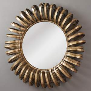 Miroir de décoration murale en laiton Antique de forme ronde pour salon 2023 nouvel arrivage miroir mural en fer métallique fait à la main pour chambre à coucher - Product Image 1