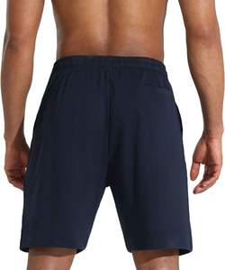 <b>Mens</b> Lounge <b>Shorts</b> 100% Cotton Canvas Fabric Quick Dry Breathable Windproof Elastic Waist Comfort Fit Casual Homewear - Product Image 3