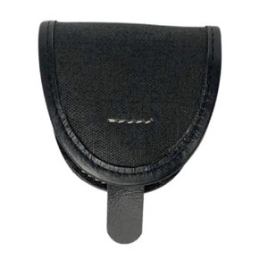 Black Canvas Eyewear Pouch Vintage Pin Buckle Belt Loop <b>Glasses</b> <b>Case</b> American Reproduction Confederate Painted Canvas Cap Pouch - Product Image 1