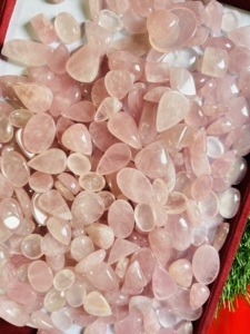 Precio al por mayor, cabujón de cuarzo rosa de calidad AAA +, piedra natural suelta para la fabricación de joyas, cabujón de cuarzo rosa de alta calidad, - Product Image 3