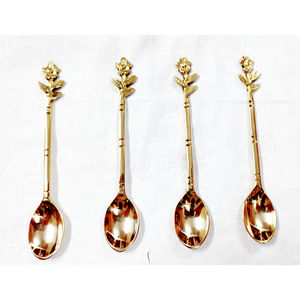 Lot de 4 cuillères à café élégantes en forme de cœur pour hôtel, maison, fête de mariage, design unique, couverts, cuillère à café pour la maison - Product Image 5