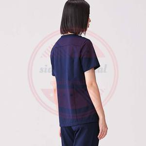 Spandex Stretch Chemise Vêtements Chirurgical Uniforme Soins Infirmiers Gommage Haut Unisexe Hôpital Gommage Tops - Product Image 3