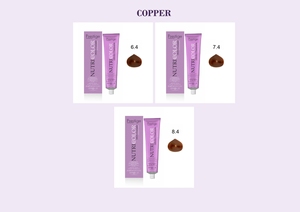 ครีมย้อมผมถาวร ERREELLE Prestige Nutricolor สูตรวีแกน 120 มล. สำหรับทุกสภาพเส้นผม สูตรบำรุง โทนสีทองแดง - Product Image 3
