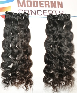 Prix d'usine en gros Paquets de bodywave à double trame Extensions de cheveux humains indiens vierges crus à cuticule alignée Afro/Curl doux - Product Image 6