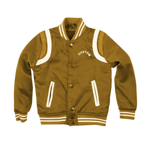 <b>Plus</b> <b>Size</b> Men's Winter Custom Varsity <b>Jacket</b> with Front Logo Wool Blend Canvas Wholesale - Product Image 2