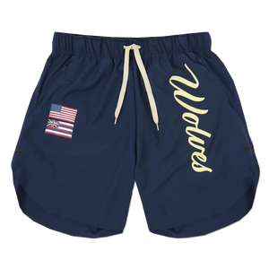 กางเกงขาสั้นผ้าโพลีเอสเตอร์สำหรับผู้ชายกางเกงวิ่งขาสั้นผ้าตาข่ายสำหรับใส่ไปยิมกางเกงขาสั้นชายหาดพิมพ์ลายตัวอักษรมีกระเป๋า - Product Image 4