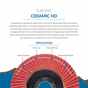 Netron Premium Disque à lamelles T27 en céramique haute densité 115x22mm pour meulage en acier inoxydable OEM/ODM/OBM personnalisable - Product Image 3