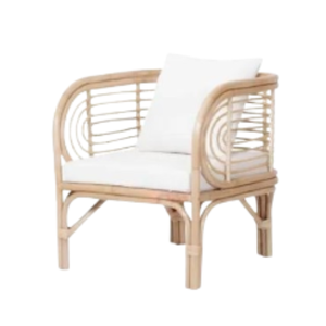 Chaise en rotin faite à la main naturel nordique salon indonésie pour patio intérieur extérieur jardin ensembles meubles un siège canapé à vendre - Product Image 2