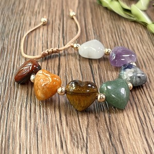 Braccialetto Bohemien 7 Chakra in <span class=keywords><strong>Ametista</strong></span> <span class=keywords><strong>e</strong></span> <span class=keywords><strong>Occhio</strong></span> <span class=keywords><strong>di</strong></span> <span class=keywords><strong>Tigre</strong></span>, Gioielli per il Chakra del Cuore - Product Image 4