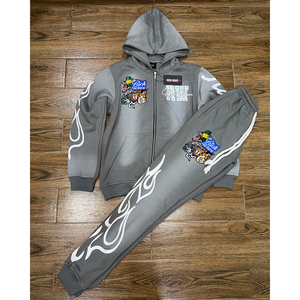 ชุดวอร์มผ้าปักลายโลโก้สำหรับผู้ชายมาใหม่ชุดวอร์มลำลองพิมพ์ลายปักพลอยเทียมสำหรับผู้ชายมาใหม่2025 - Product Image 1