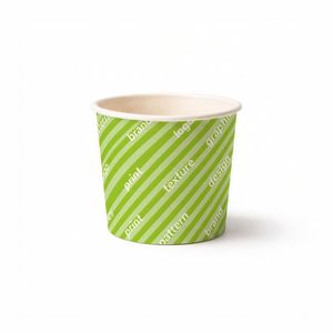 Gobelets en carton compostables à double paroi biodégradables 115cc, papier de qualité alimentaire, fond plein personnalisé - Product Image 1