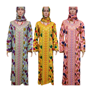 Robe Kaftan XXL Maxi Marocaine Moderne en Coton Respirant Imprimé, Longue Robe de Nuit pour Femme, Taille Plus Personnalisée, Tenue Traditionnelle - Product Image 3