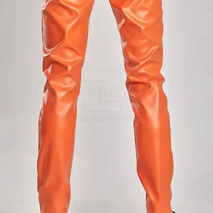 กางเกงหนังผู้ชายแบบใหม่ปี 2025 เอวกลาง น้ำหนักเบา สวมใส่สบาย สีเข้ม ระบายอากาศได้ดี คุณภาพสูง รับสกรีนโลโก้ - Product Image 5