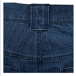 Breathable Eco-Friendly Cotton Blend Knitted Denim Pants-Comfortable Straight Fit Streetwear High Street <b>Light</b> Wash <b>Letter</b> - Product Image 4