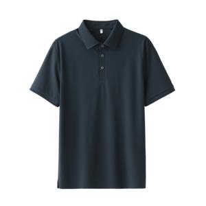 Camisas Polo de Punto Personalizadas con Logotipo para Hombre, Moda de Verano, Color Sólido, Botones, Mangas Cortas, Estilo Vintage - Product Image 3