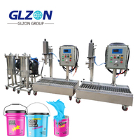 Machine de remplissage de peinture semi-automatique, équipement de remplissage de peinture, machine de remplissage de bidons de peinture, machine de remplissage de gallons